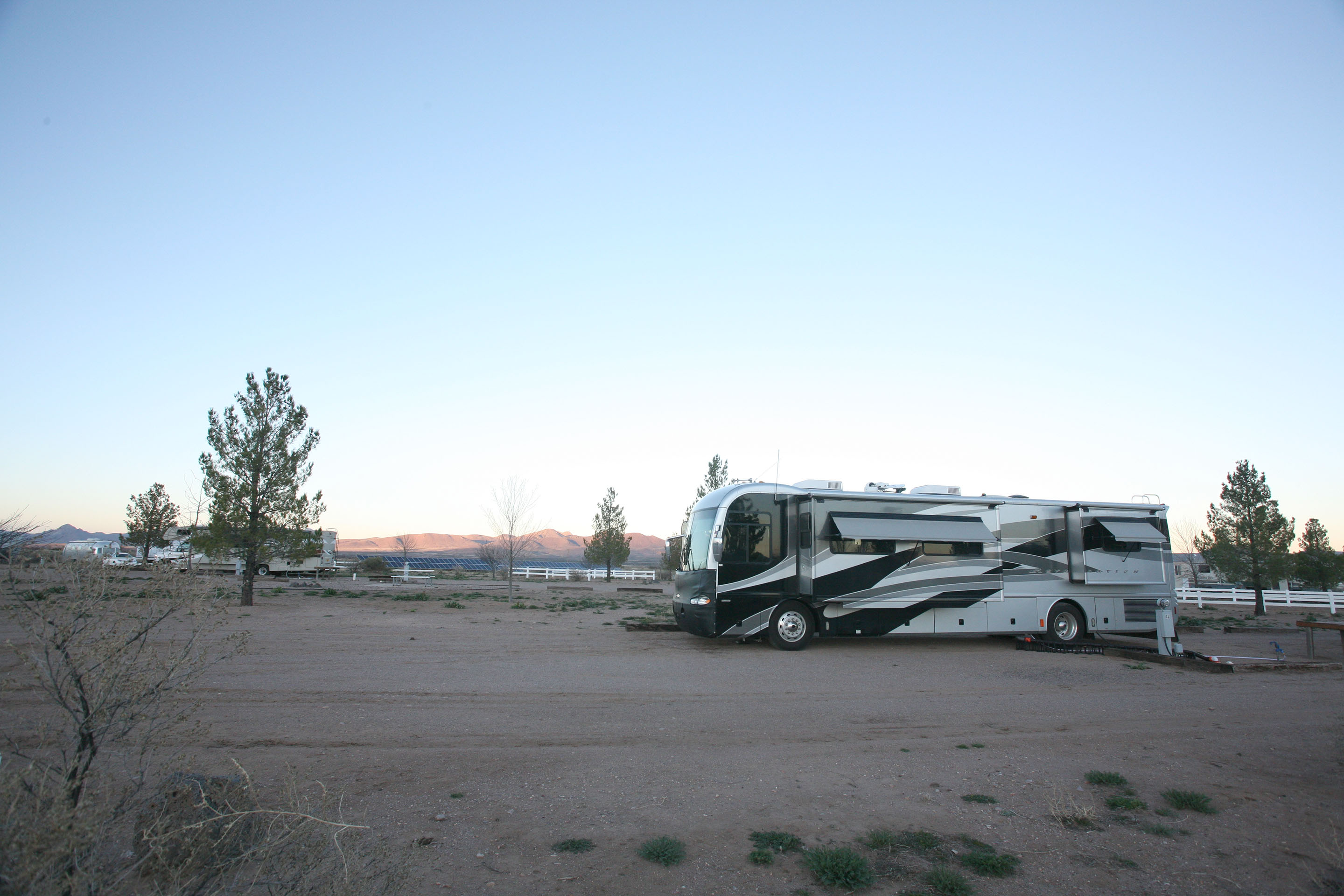 Our RV parked at Rusty's