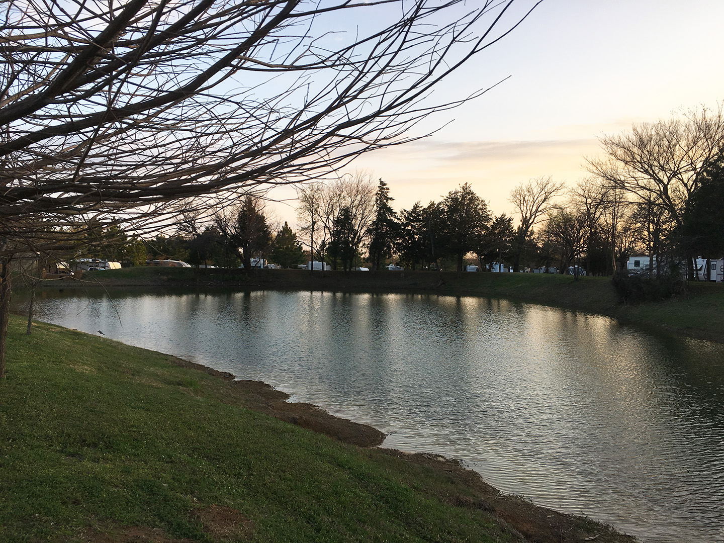 Lake at sunset