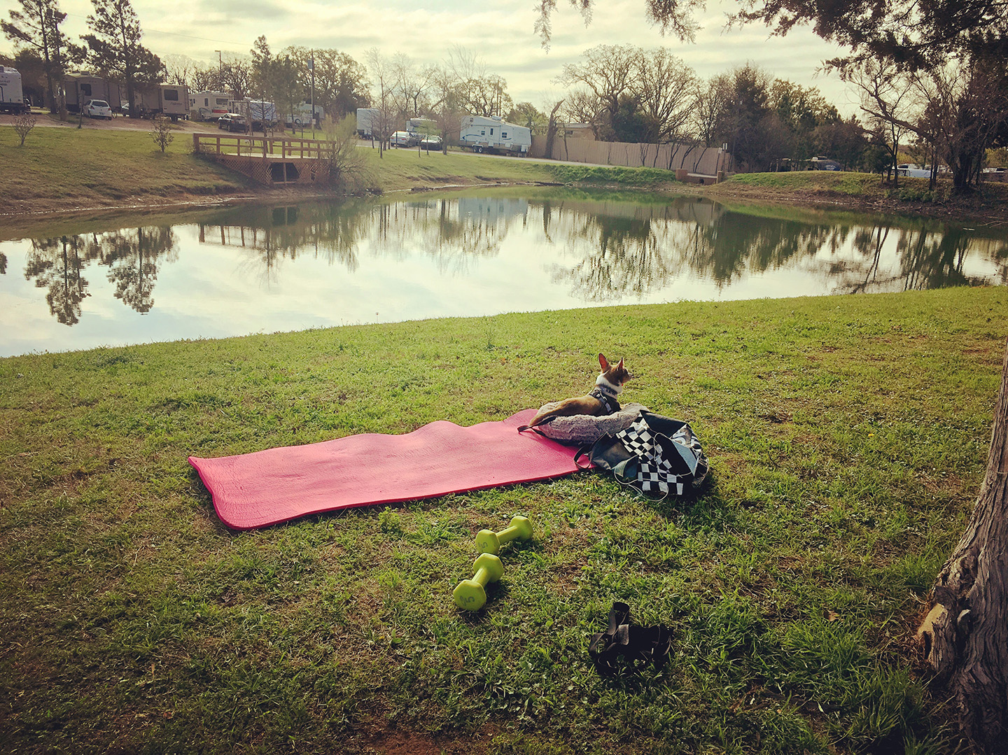 Lake workout