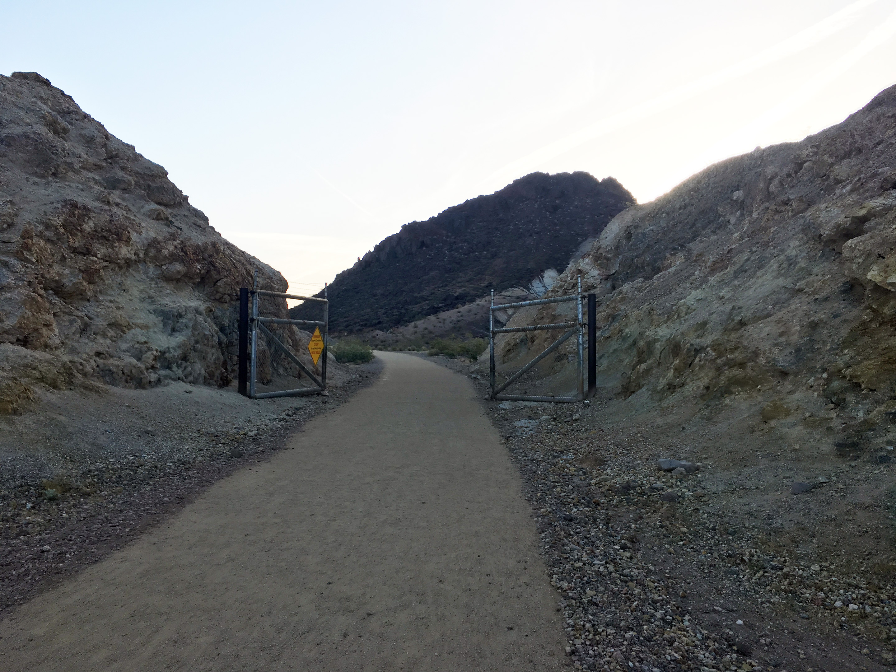 Gate used to block trail access