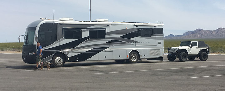 Our motorhome and toad