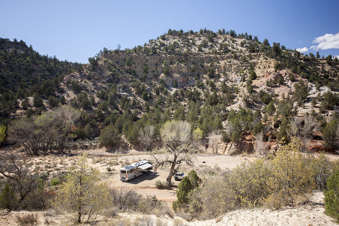 Boondocking by a river