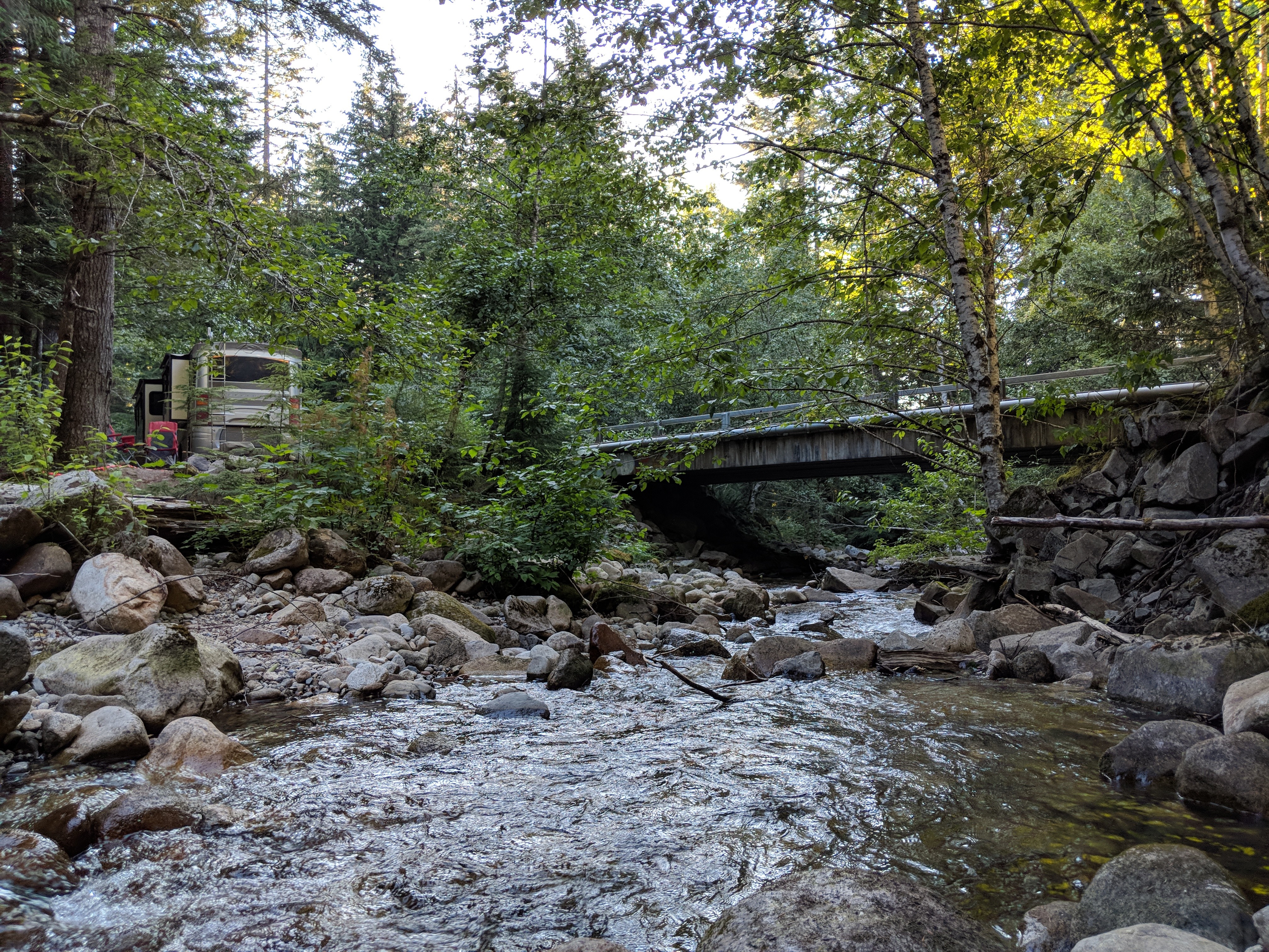 Creek behind the campsite